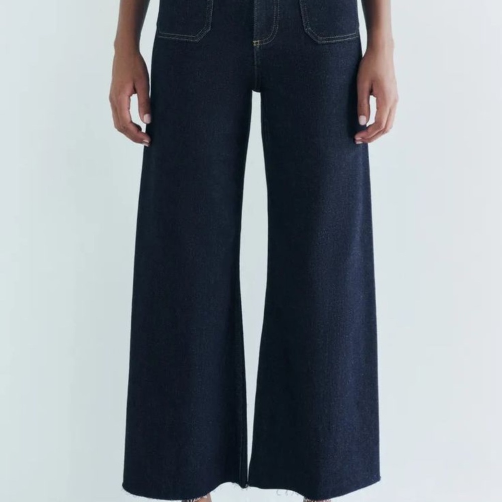 Zara ZW Collection High Waist Wide Leg Jeans
